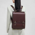 Leather Backpack Purse for Women Fashion Travel Shoulder Bag | Genuine Leather and Microfiber Leather, College Backpacks, Vintage, Casual Work Bag