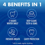 Advance White Toothpaste, Clean Mint Flavor, Stain Defense Technology, 6 Ounce (Pack of 4)