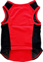 Pet Breathable Sleeveless Mesh Airflow Tank Top with Built in Bug and Tick Protection, Poppy, Small