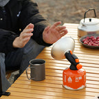 RDTGHY 1Set Portable Gas Heater Stainless Steel Mini Heater Fast Heating Compact Design for Outdoor Camping Emergency Heat Source