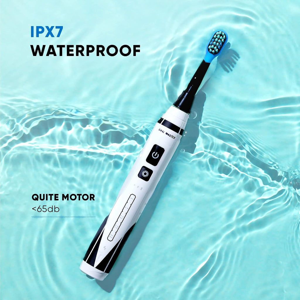 Kids Electric Toothbrush with Sonic Motor, 5 Cleaning Modes, Smart Timer, Rechargeable Wireless Charging, Soft Bristle Replacement Brush Heads for Ages 3 and Up