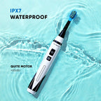 Kids Electric Toothbrush with Sonic Motor, 5 Cleaning Modes, Smart Timer, Rechargeable Wireless Charging, Soft Bristle Replacement Brush Heads for Ages 3 and Up