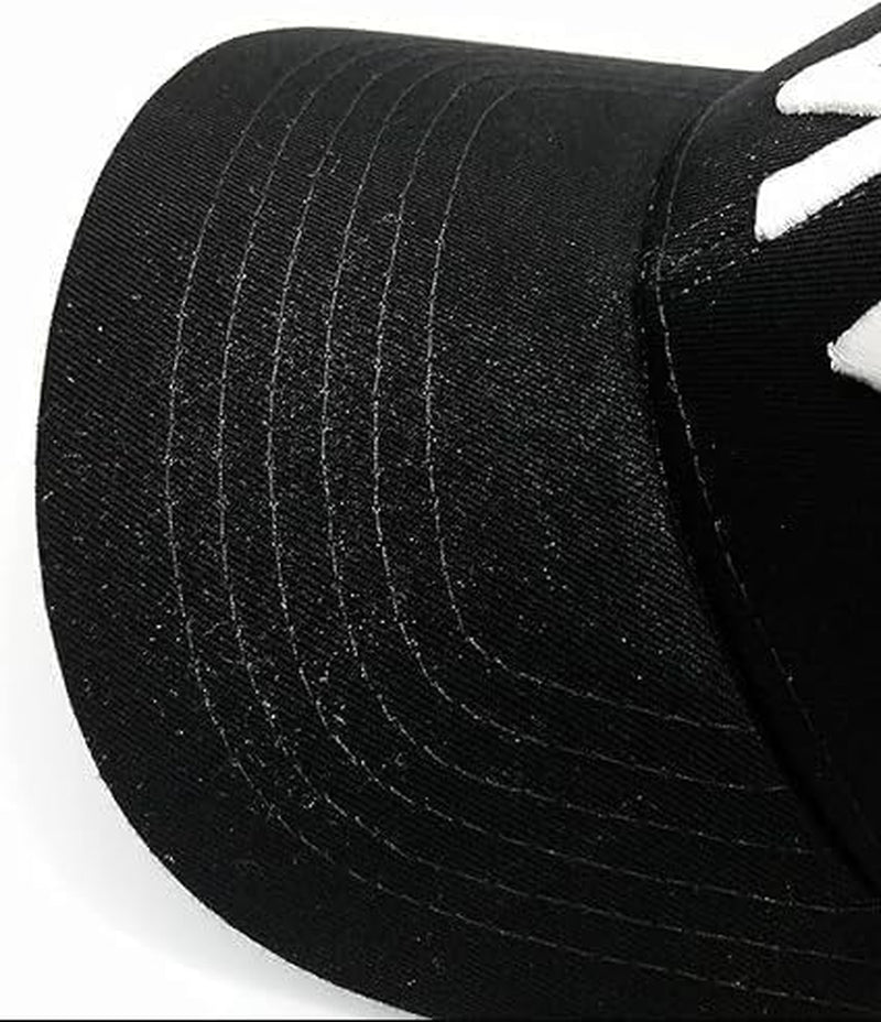 Baseball Cap Hat for Men and Women |Crafted from Maximum Cotton| Premium Clean Up|Cap Hat with Embroidery | Suitable for All Seasons | Standard Size | Adjustable Buckle Black