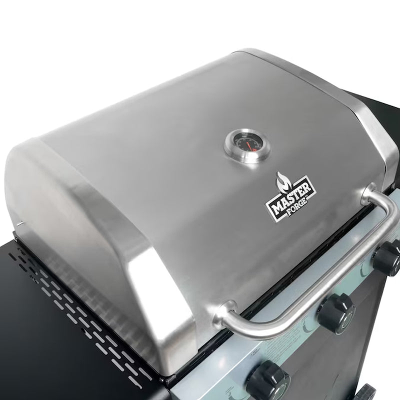 Stainless Steel 3-Burner Liquid Propane Gas Grill