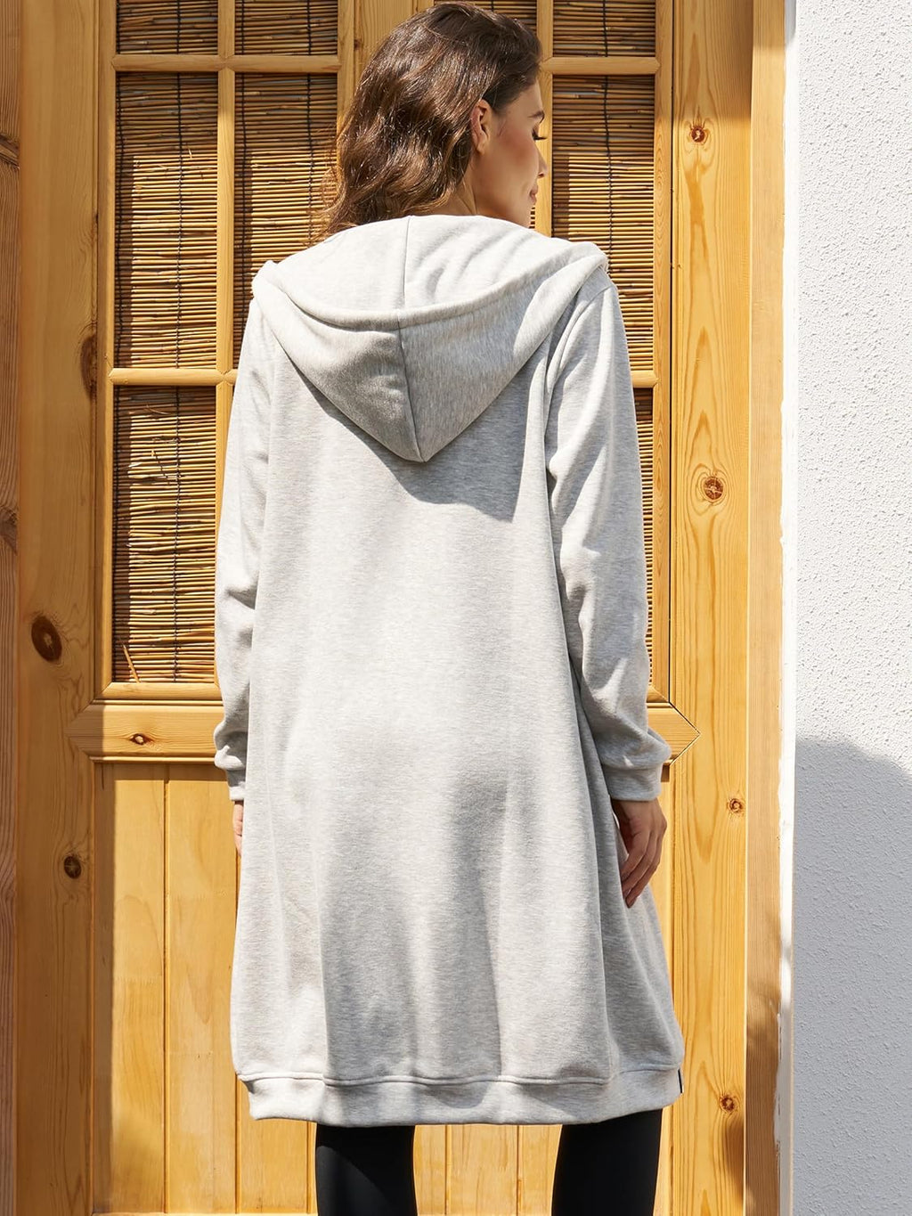 Womens Long Zip up Hoodies Comfortable Fleece Fashion Sweatshirts 2026 Casual Jackets with Pockets