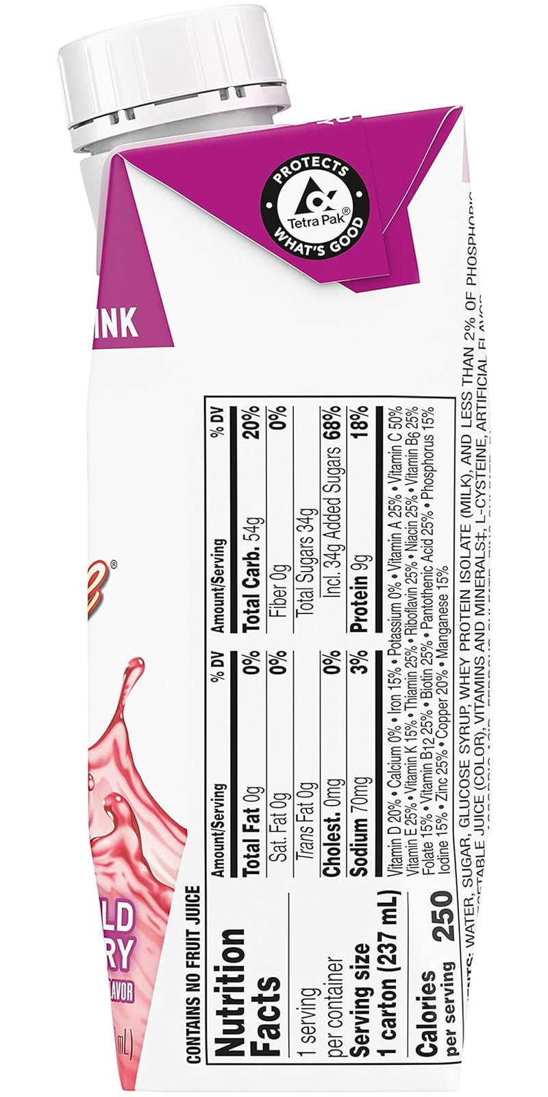 Breeze Nutritional Drink Wildberry, 8 Fl Oz (Pack of 12)