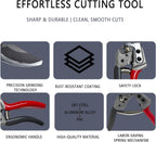Pruning Shears for Gardening, 8.5" SK5 Steel Pruners | Bypass Garden Shears, Sharp Heavy Duty Hand Pruners, Handheld Clippers Tools for Garden Care