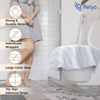 Disposable Toilet Seat Cover for Travel – 20 Pack with Covers Wrapped in Sets of 2, Non-Flushable Liners, Fits Most Seats – Kids, Toddlers, Adults (Waves, 20)