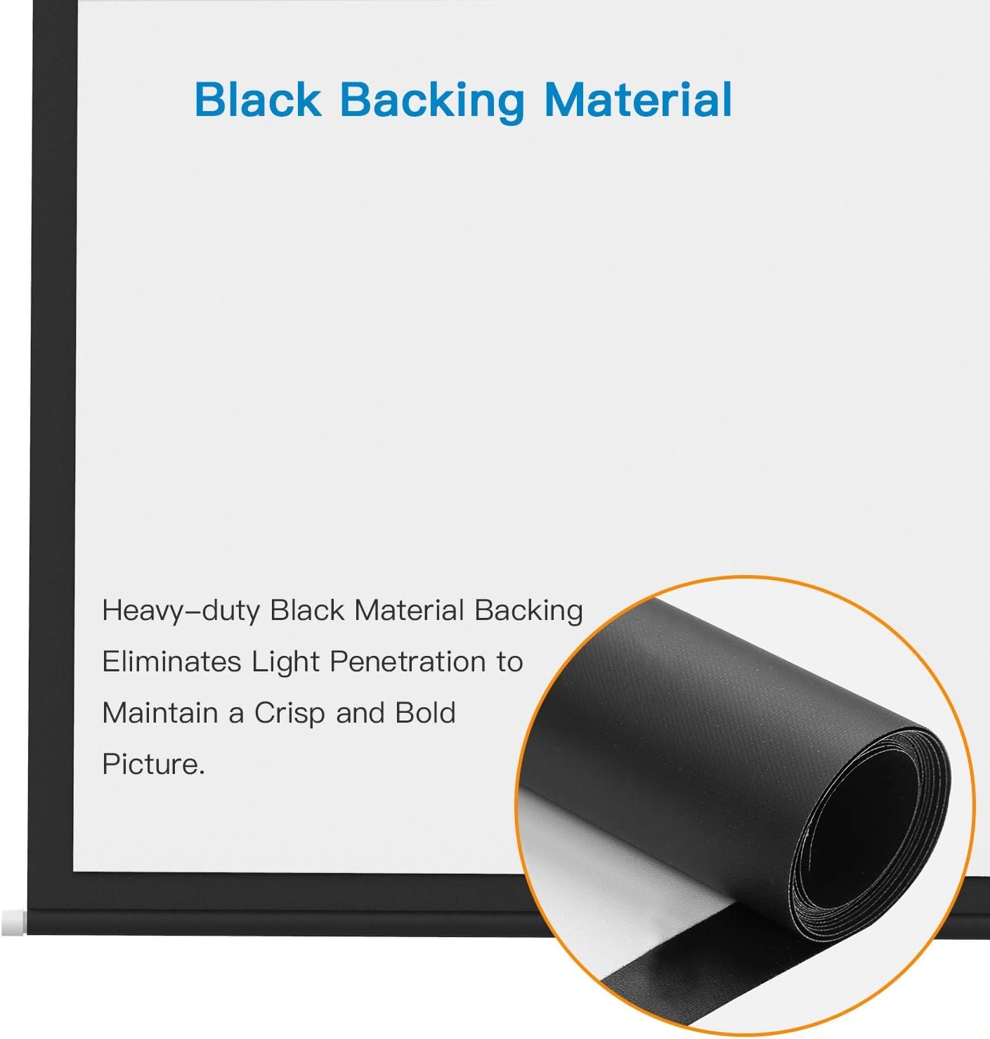 100 Inch Projector Screen Pull Down, 16:9 HD Retractable Rising Projector Screen with Auto-Locking, Manual Movie Projector Screen for Indoor Outdoor Home Theater Office Movies - PSMS1