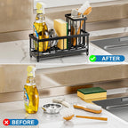 Sponge Holder for Kitchen Sink - Sink Organizer and Caddy for Home and Kitchen Storage Organization