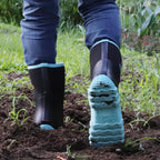 Rubber Boots for Women, Waterproof Mid Calf Women Rain Boots with Steel Shank, 6Mm Neoprene Insulated Rubber Garden Boots for Women Mud Working Farming Fishing