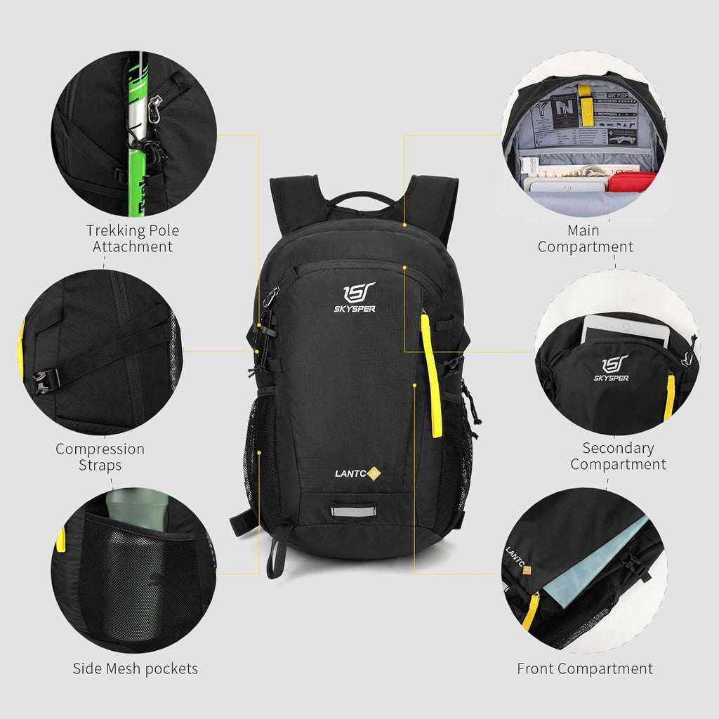Small Hiking Backpack, 20L Lightweight Travel Backpacks Hiking Daypack for Women Men