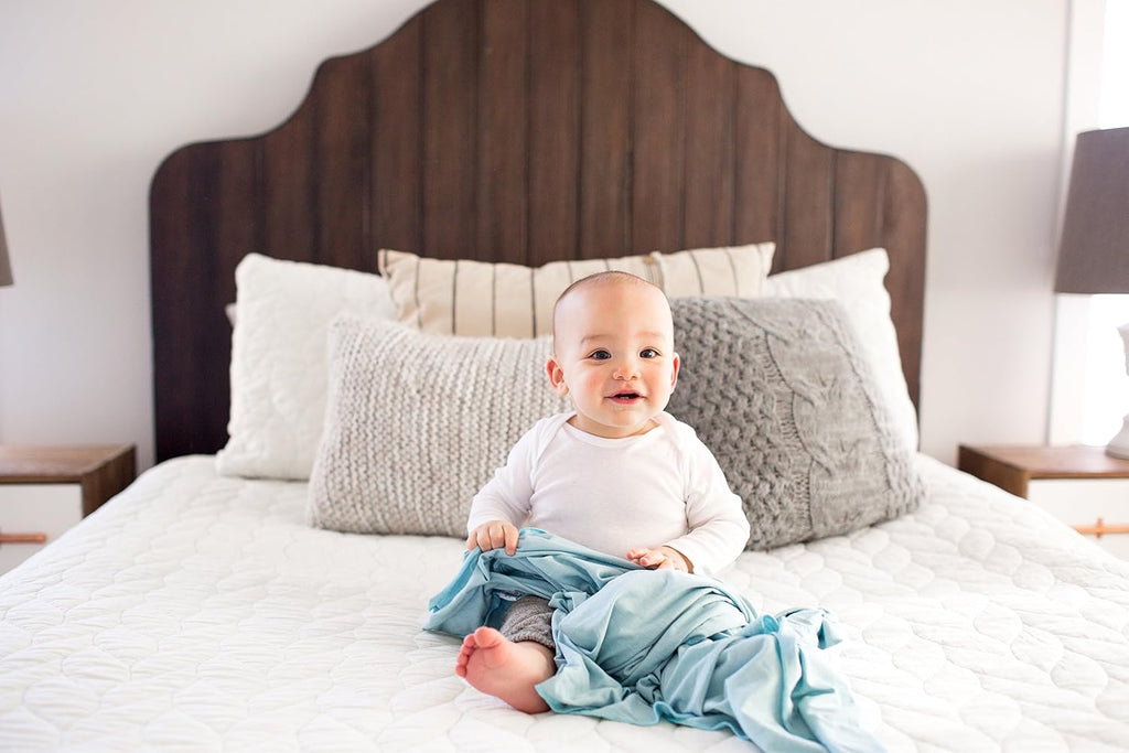 Swaddle Blankets for Newborns | Soft Stretchy Receiving Blankets for Boys and Girls | Large 46 X 46 Inch Baby Blankets | Lightweight and Breathable Swaddles | Sonny