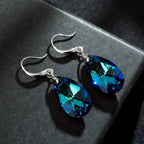 Austrian Crystal Teardrop Dangle Hook Earrings for Women 14K Gold Plated Hypoallergenic Jewelry