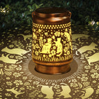 Cat Lover Gifts for Mom Women Gift Cat Solar Lantern Outdoor Birthaday Gifts for Mom Metal Decorative Lanterns for Yard Patio Lawn Solar Garden Decor