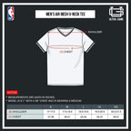 Men'S NBA Official Jersey V-Neck Mesh Short Sleeve Tee Shirt