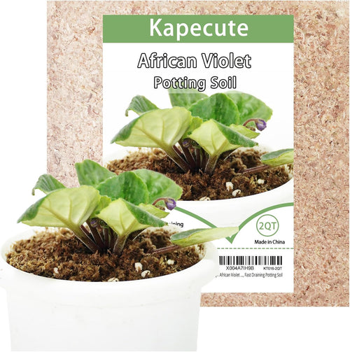 2QT African Violet Potting Soil, Professionally Formulated Weakly Acidic, High Humidity, Fast Draining Potting Soil