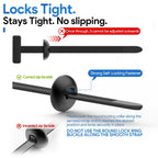 Zip Tie Fender Clip - Nylon Universal Door Panel Clips Cable Tie Buckle - Automotive Retainer Clips and Fasteners - Plastic Rivets for Cars Door Trim (100)