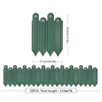 Garden Edging Border 10 Pack Flower Bed Edging Borders Decorative Garden Fencing Interlocking Animal Barrier Vegetable Palisade