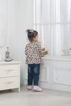 Baby Girl Clothes 12 18 24 Months Outfits for Infant Toddler Denim Girls' Clothing Ruffle Top Ripped Jeans Pant Sets | Baby Girl Christmas Outfit with Headband,Long Sleeve Bow Tops Pants Little Girls Clothing Sets,Cute Gifts Clothes for Holiday