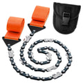 High Limb Rope Saw for Trees, 25.5" Cable Saw with 11 Teeth | Stainless Steel Pocket Chainsaw for Camping, Hiking & Survival Gear, Cuts Branches up to 5 In, Folding Storage Bag Included