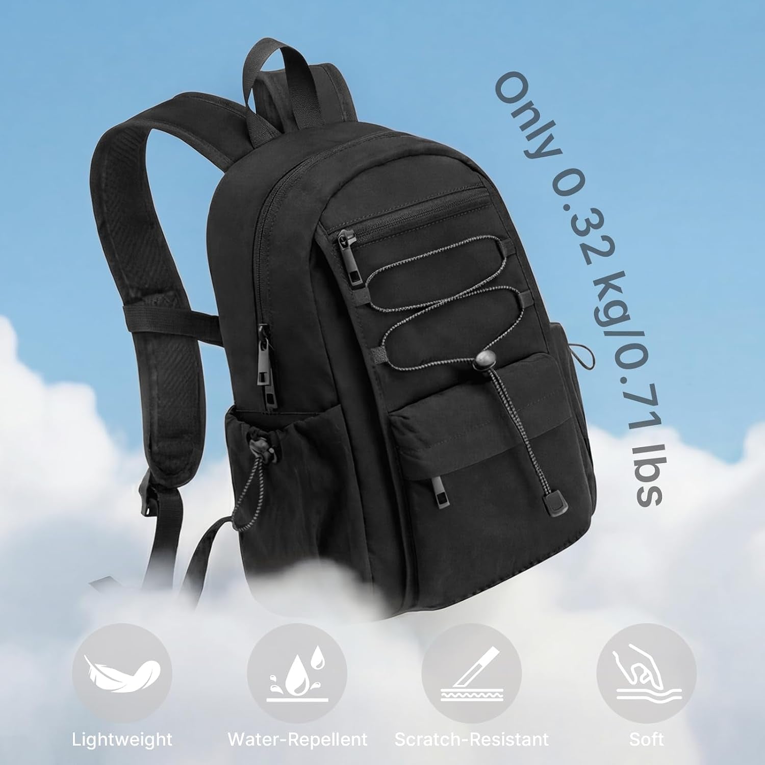 10L Small Hiking Backpack for Women Men | Mini Lightweight Travel Casual Daypack, Water Repellent Fabric, Fits 11" Tablet