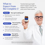 ® Bio Complete 3, 3-In-1 Probiotics for Gut Health, Probiotic Supplements for Digestion, Supplement Supporting Bloating, Gas, Food Cravings, Energy Levels, Skin, and Focus, 30 Day Supply