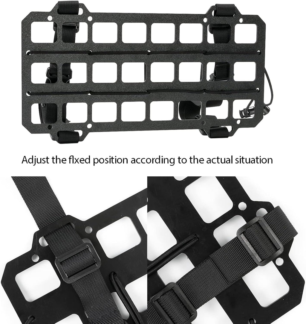 2 Pcs Vehicle Molle Panel Tactical Visor Organizer for Car Visor/Headrest/Seat Back, Gear Holder and Accessories Pouches for EDC Tools
