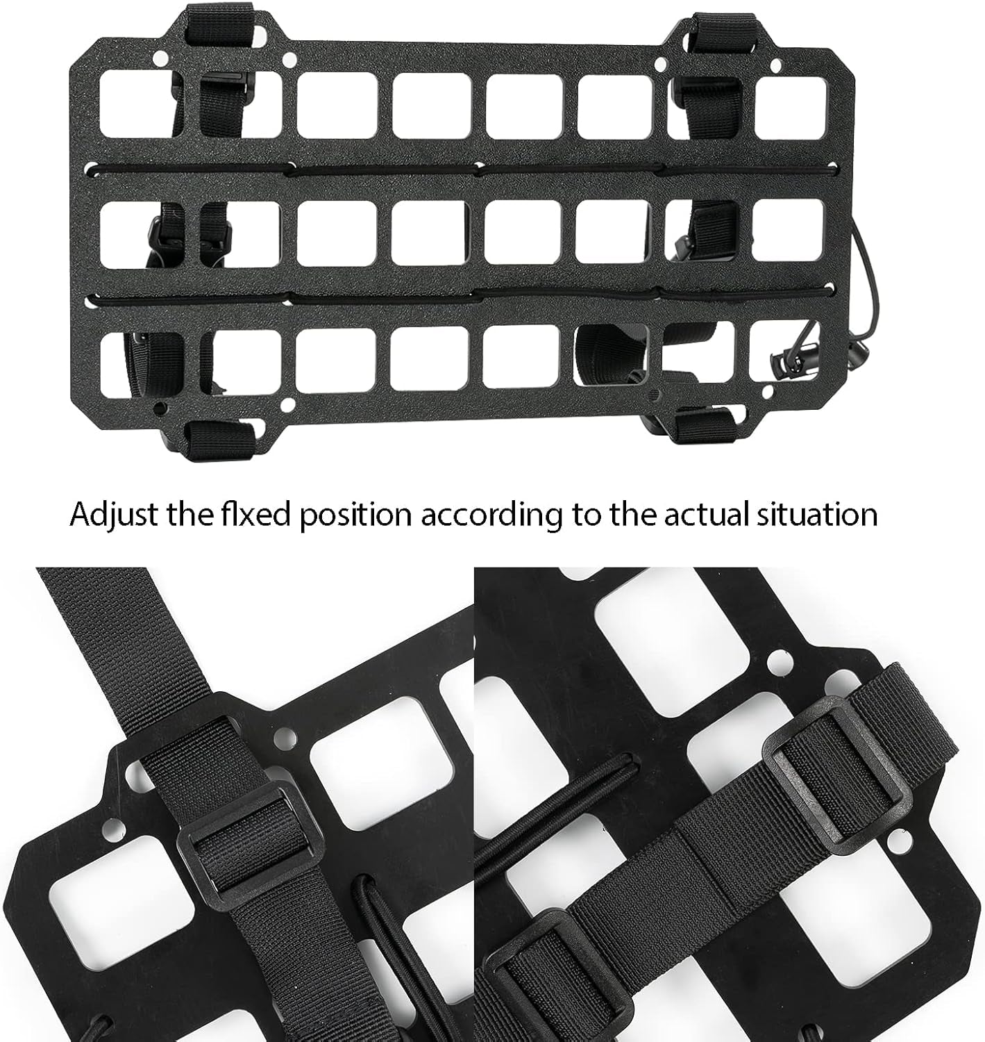 2 Pcs Vehicle Molle Panel Tactical Visor Organizer for Car Visor/Headrest/Seat Back, Gear Holder and Accessories Pouches for EDC Tools
