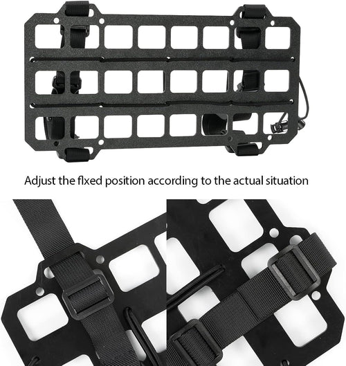 2 Pcs Vehicle Molle Panel Tactical Visor Organizer for Car Visor/Headrest/Seat Back, Gear Holder and Accessories Pouches for EDC Tools