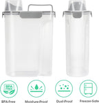 Dog Cat Food Storage Container 5 to 7 Lbs, Airtight Pet Food Dispenser with Easy-Pouring Spout & Measuring Cup, Portable Kibble Container for Travel Dog Food Storage