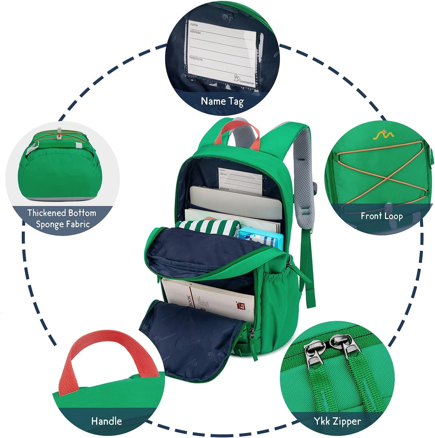 Kids Backpack for Boys Girls Elementary Kindergarten School Bag Lightweight Children Daypack