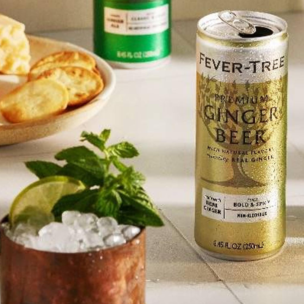 Fever Tree Premium Ginger Beer - Premium Quality Mixer and Soda - Refreshing Beverage for Cocktails & Mocktails 250Ml Bottle