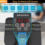 Under Desk Elliptical Machine, Electric Ellipse Leg Exerciser for Senior, Quiet and Compact Electric Seated Pedal Exerciser for Home with Display Monitor, Remote Control and 12 Adjustable Speeds