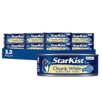 Chunk White Albacore Tuna in Water (Pack of 12), 5 Ounce Cans - Wild Caught, High Protein Tuna Fish Canned in Water, Premium Quality Seafood - Keto Friendly & Gluten-Free - Dolphin Safe