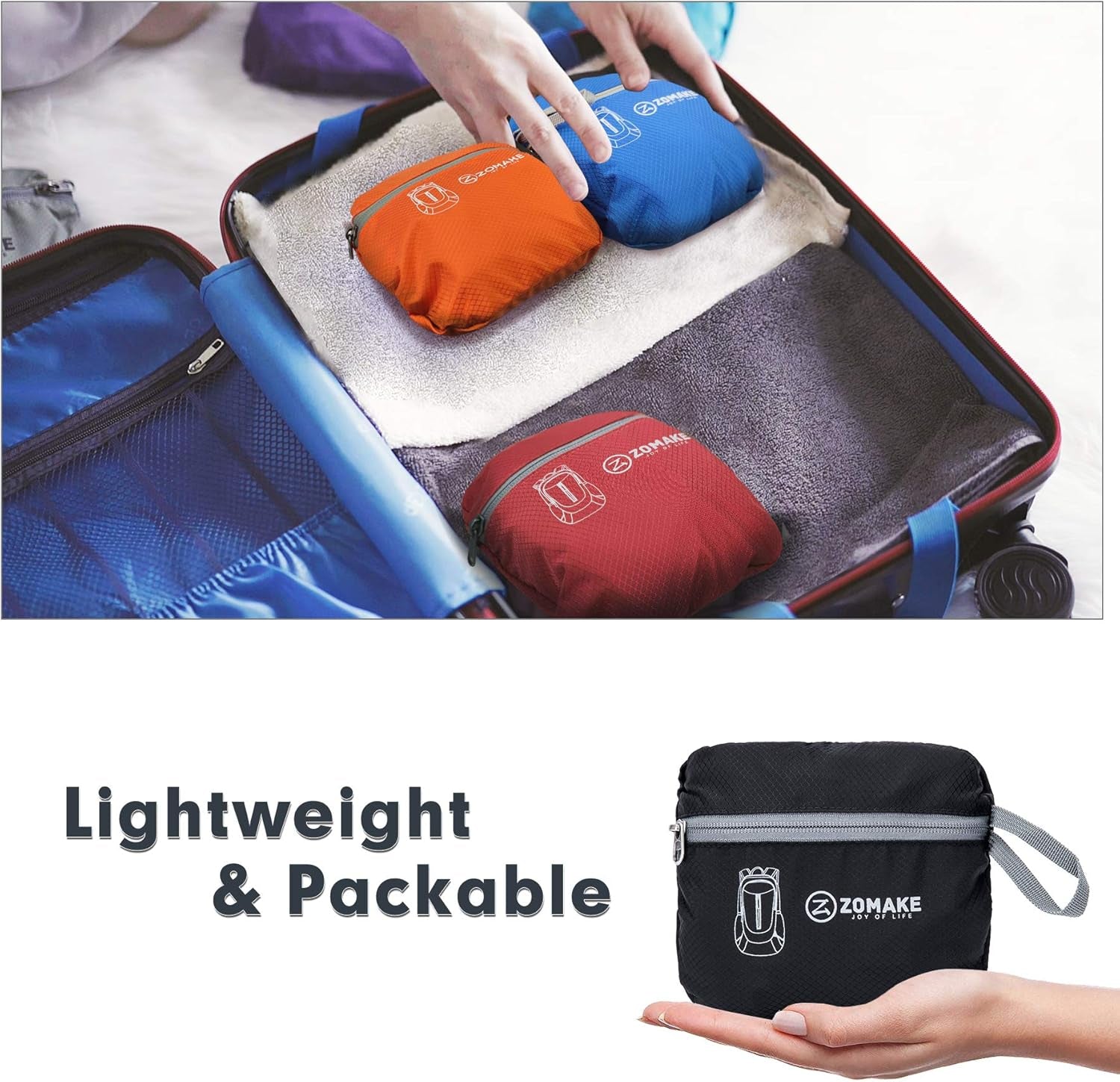 Lightweight Packable Backpack 25L | Foldable Hiking Backpacks Water Resistant Small Folding Daypack for Travel