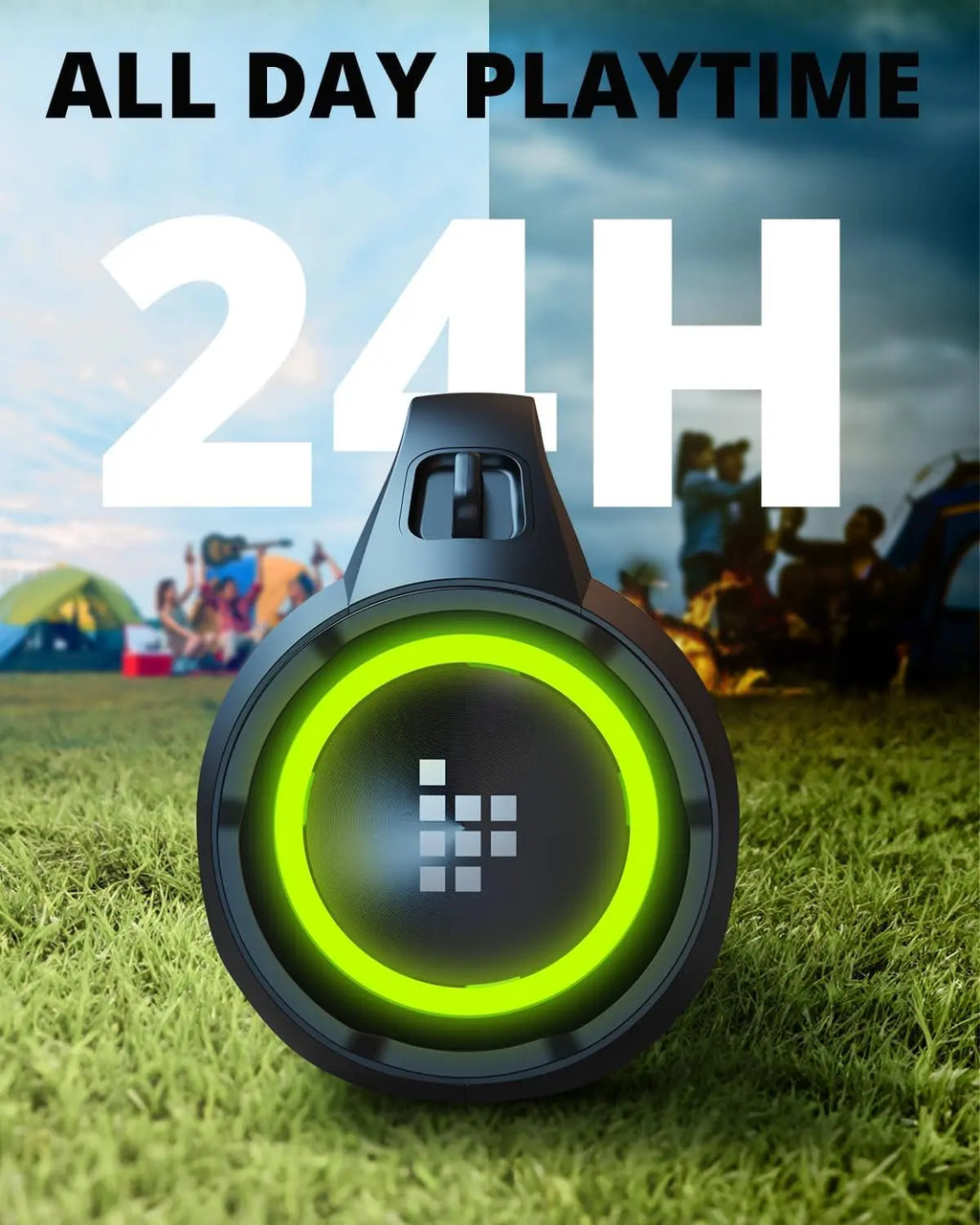 Bang SE Portable Bluetooth Speaker 40W Stereo Wireless IPX6 Waterproof Colorful LED for Party Outdoor Travel