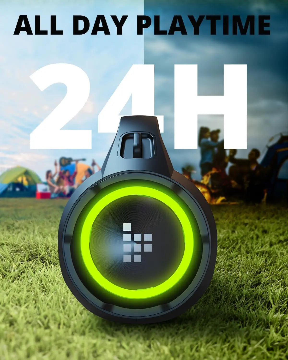 Bang SE Portable Bluetooth Speaker 40W Stereo Wireless IPX6 Waterproof Colorful LED for Party Outdoor Travel