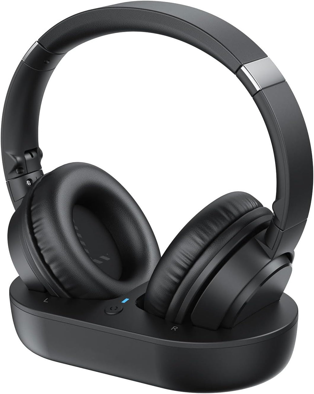 Wireless Headphones for TV, TV Headphones Wireless for Seniors with Easy Setup, Compatible with Most Tvs, Charging Base, 65H Playtime, Low Latency Audio, TV Headset, Ideal for Dad, Mom