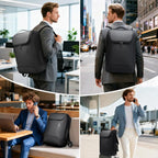 Men'S Laptop Backpack for 17.3Inch Notebook,Waterproof Fashion Travel Backpacks,High Tech Backpack with Water Bottle, Work Business Backpacks for Men and Women