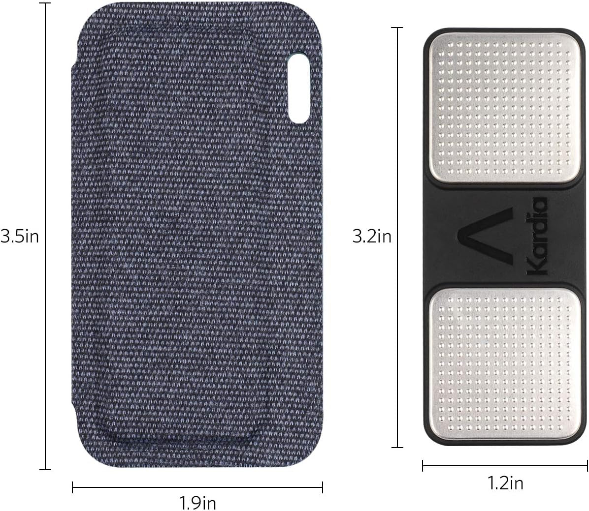 Carrying Case for Kardia Mobile EKG Monitor - Travel Kardia Case Fits in Pocket, Features Magnetic Closure to Keep Kardia Device Safe on the Go, NOT Fit Kardiamobile 6L,Dark Blue