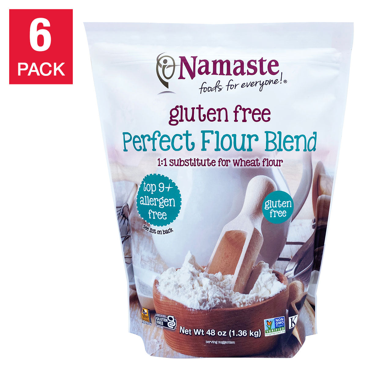 Namaste Gluten Free Perfect Flour Blend, 6-Pack