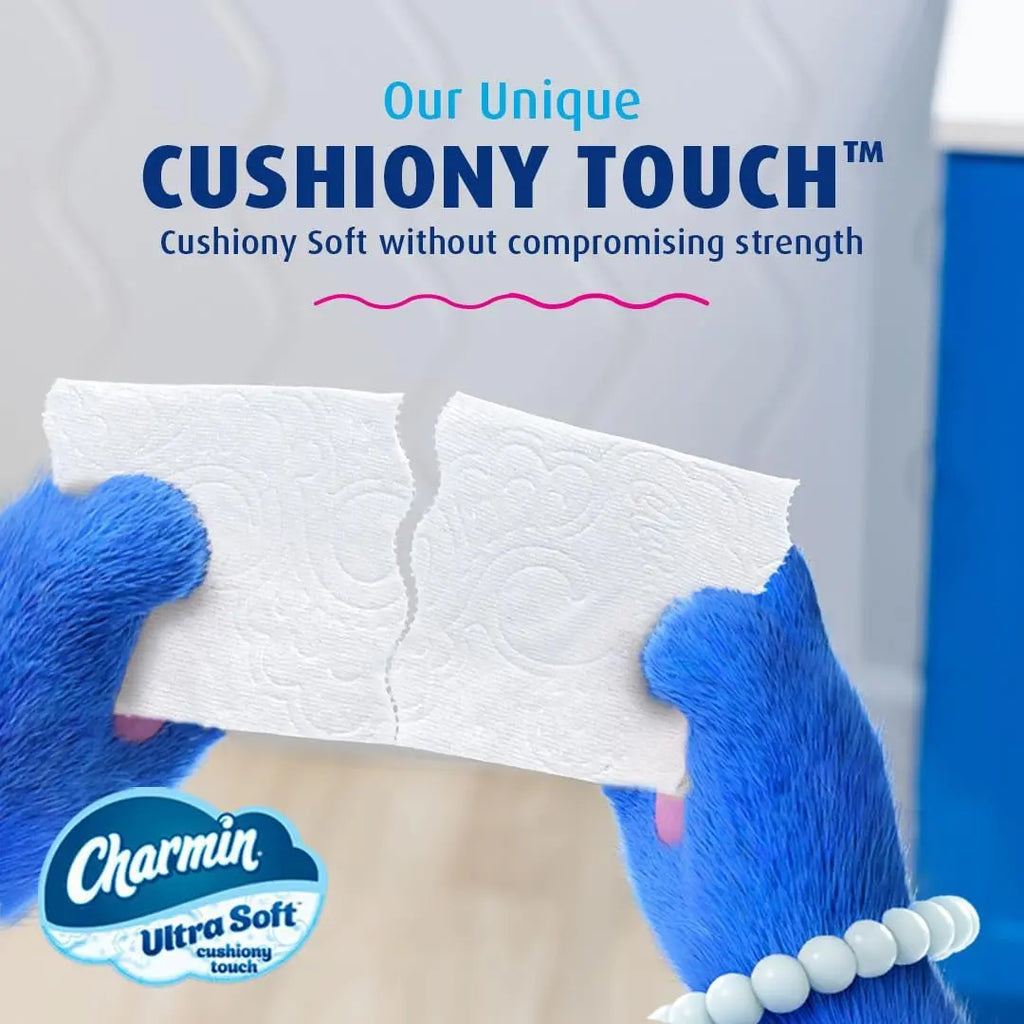 Ultra Soft Cushiony Touch Toilet Paper, 24 Family Mega Rolls = 123 Regular Rolls