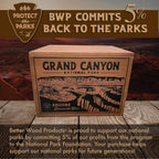 Limited Edition Protect the Parks Series All Natural Fatwood Fire Starter Sticks, 13 Pound Wooden Crate, Grand Canyon