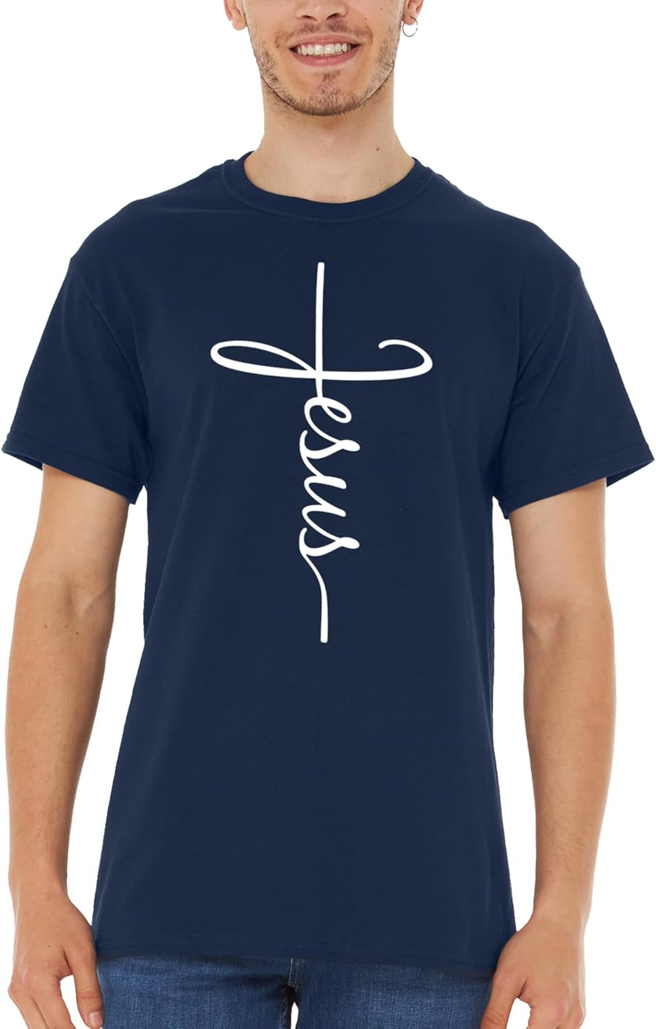 Jesus Cross T-Shirt - Christian Religious Graphic Tee for Men Women | Christian Faith Shirt, Jesus Cross T-Shirt, Religious Graphic Tee, Inspirational Christian Gift, Men Women Apparel