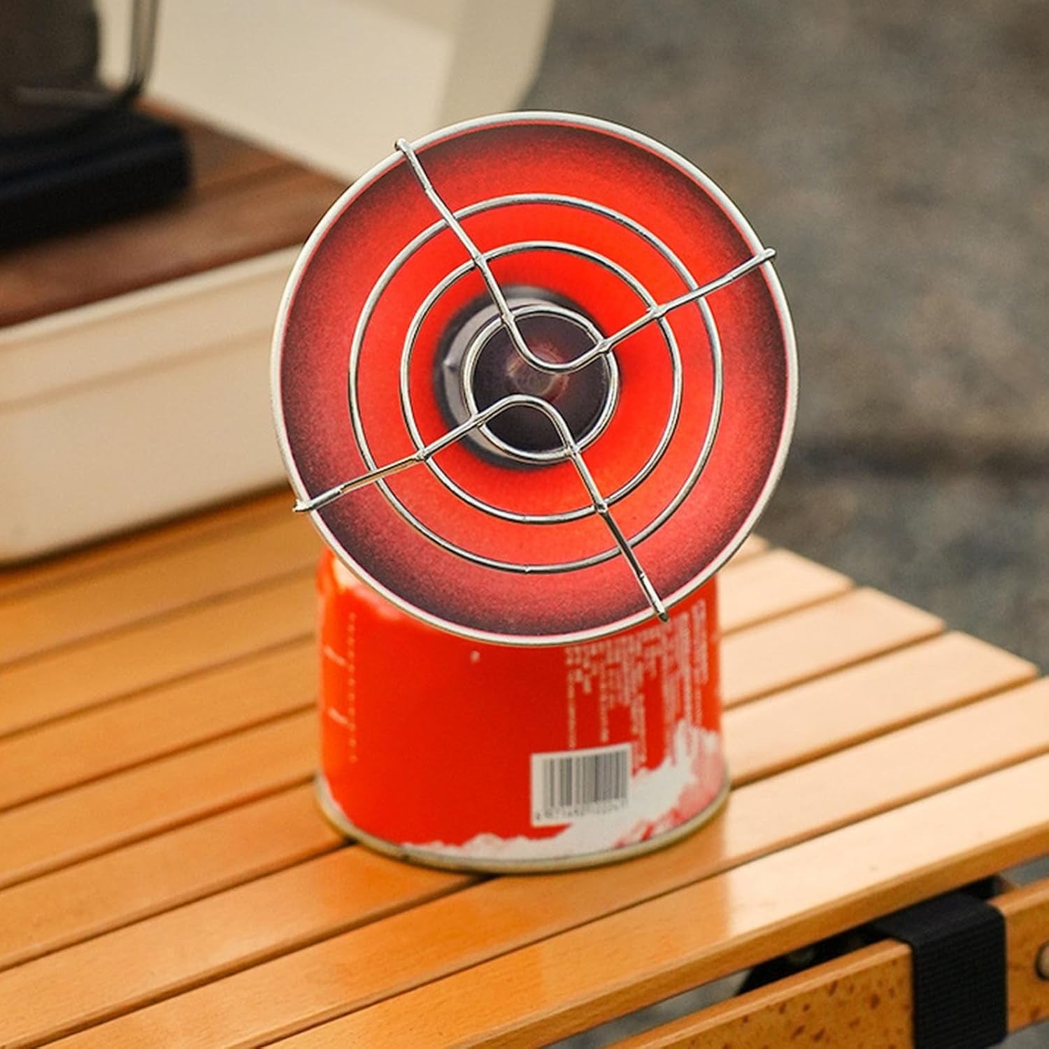 RDTGHY 1Set Portable Gas Heater Stainless Steel Mini Heater Fast Heating Compact Design for Outdoor Camping Emergency Heat Source