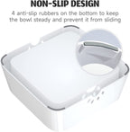 Water Bowl for Cats & Dogs 2L, No Spill Slobber Stopper, Slow Drink | Pink, Splash Proof Design, 70Oz Capacity, Floating Disk, Slow Drink, for Cats & Dogs, Travel and Home Use, Dishwasher Safe