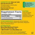 Zinc 30 Mg, Zinc Supplements for Men & Women, Dietary Supplement for Immune Health and Antioxidant Support, 100 Tablets, 100 Day Supply