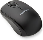 2.4 Ghz Wireless Optical Computer Mouse with USB Nano Receiver, Portable, No Wires, Smooth Tracking, Multi-Device Compatibility, Black
