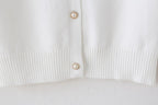 Girls Cardigan Sweater School Uniforms Button Long Sleeve Knit Tops